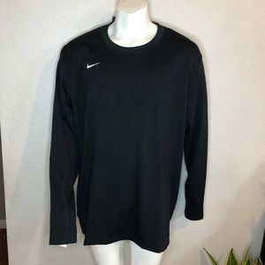 Nike Football Shirt Therma Long Sleeve Crew Neck Black 3XL